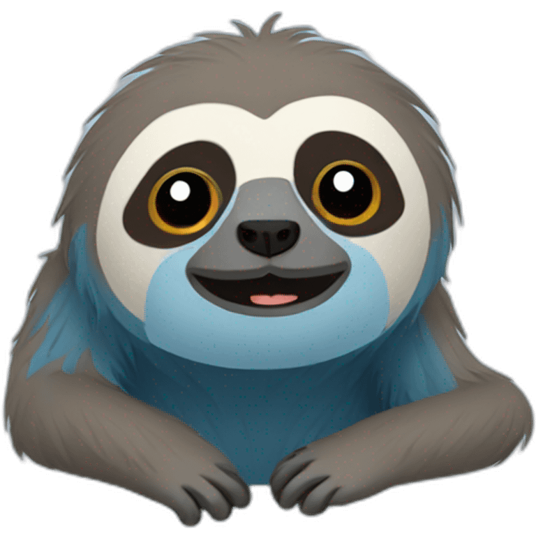 Blue sloth emoji