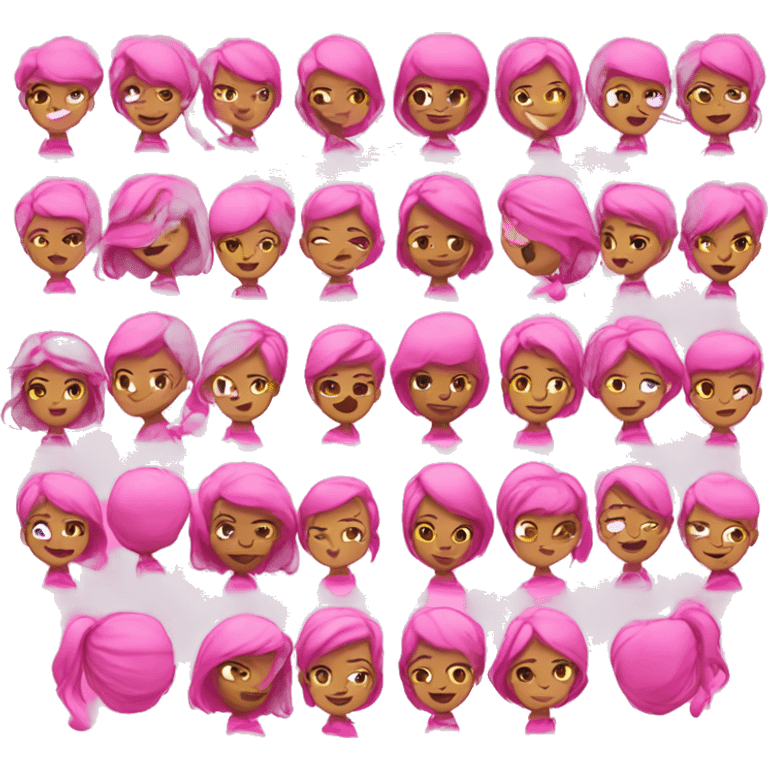 Pink and shine world emoji