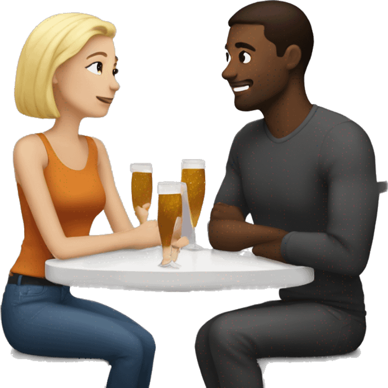 white couple on a date emoji