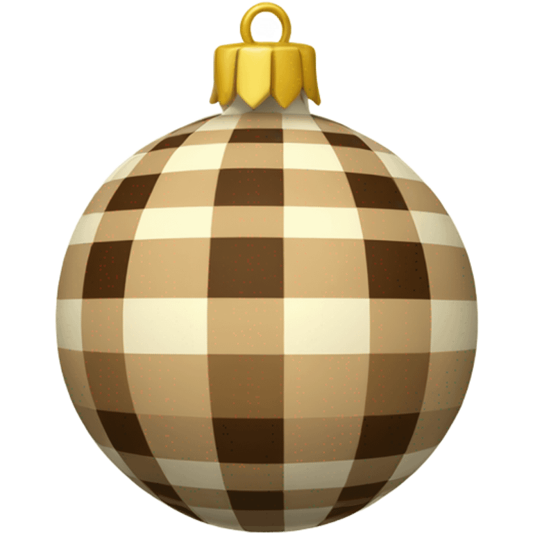 Plaid beige ornament  emoji