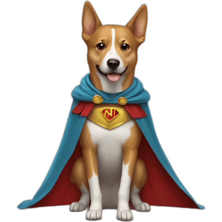 hero dog with cape emoji