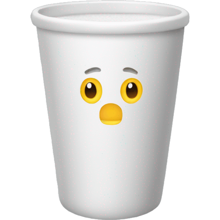 Vaso foam blanco emoji