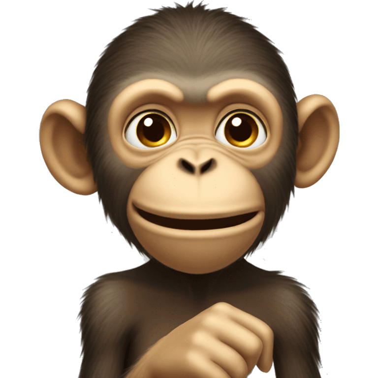 Monkey picking nose emoji