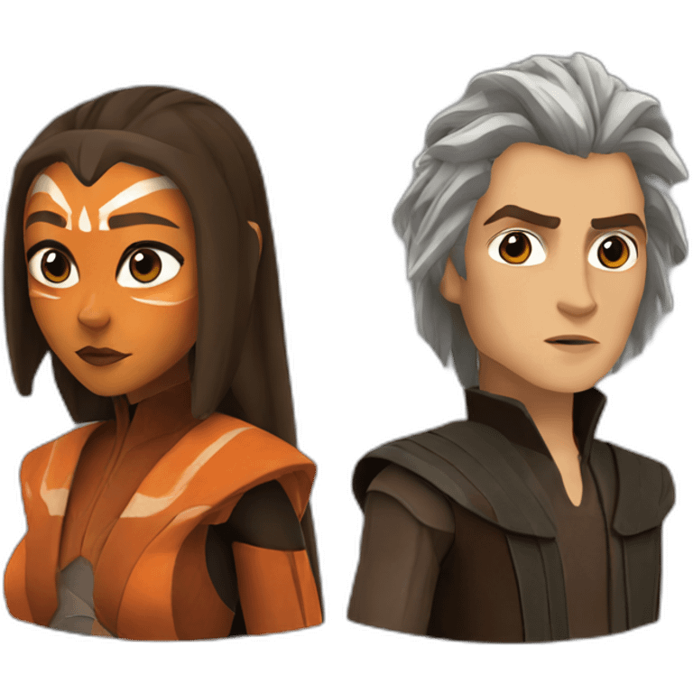 Ahsoka and Anakin emoji