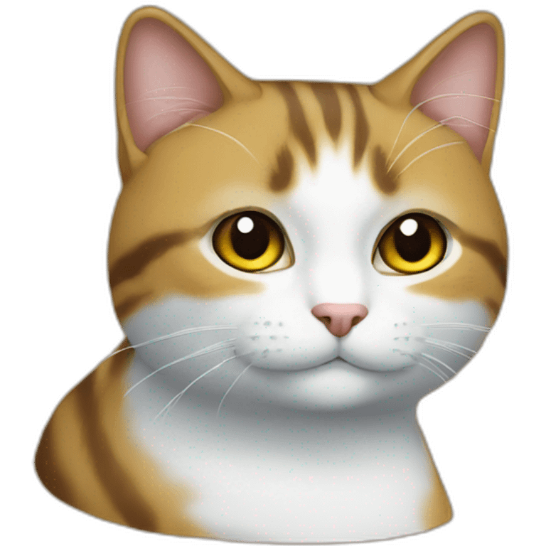 Chat sur un chat emoji