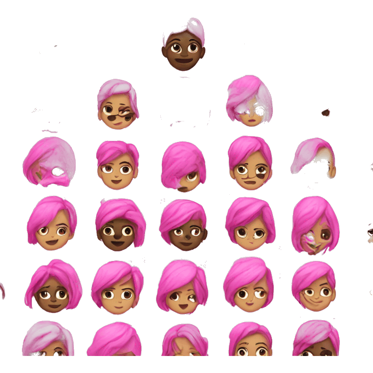 Pink world emoji