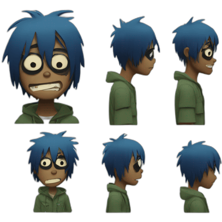 2d gorillaz emoji