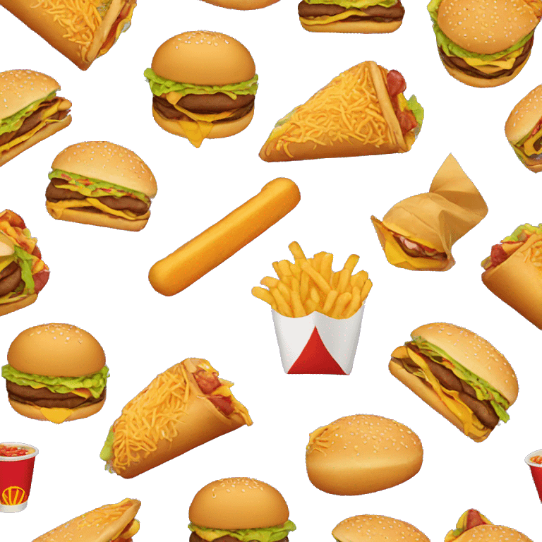 eating fast food emoji