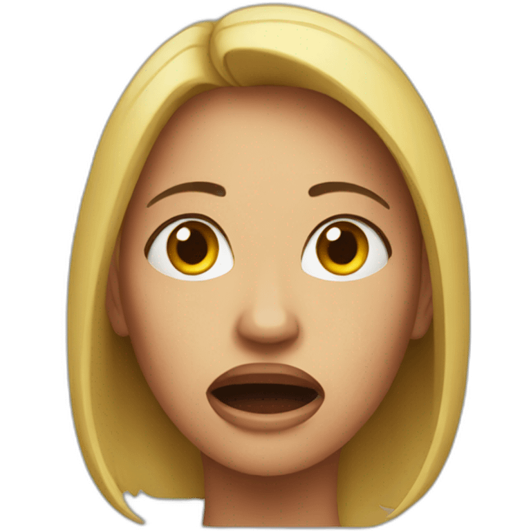 afraid woman emoji