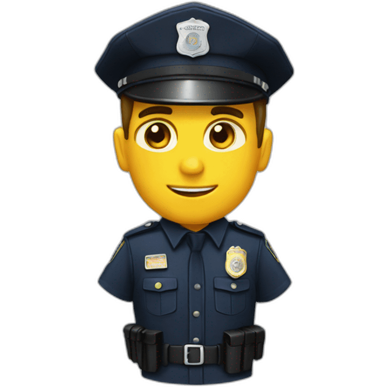 Buzo policia emoji