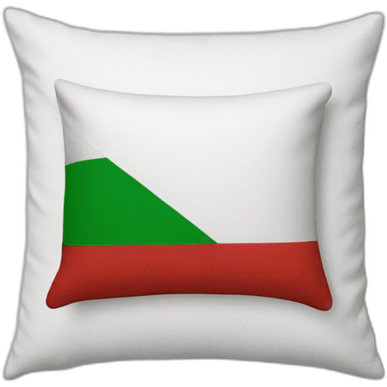 pillow with an italian flag emoji