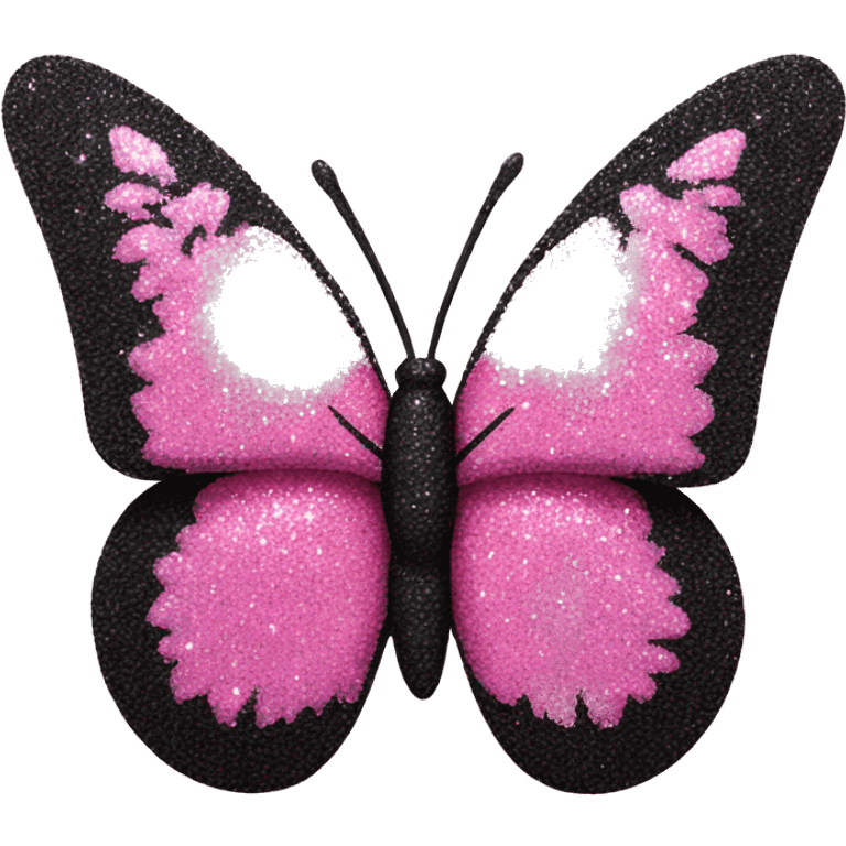 Pink Glitter butterfly emoji