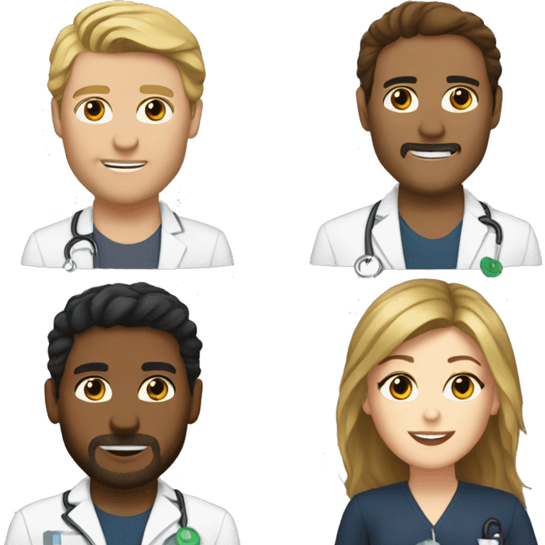 Derek sheperd with Meredith grey  emoji