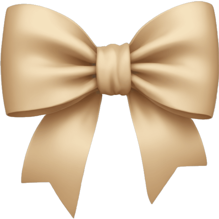 Beige bow  emoji