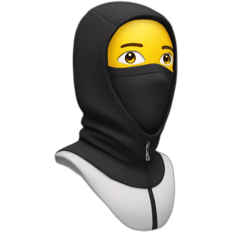 Skimask black emoji