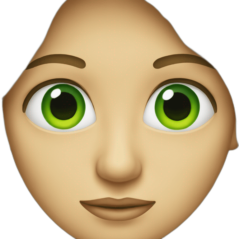 Ojos verdes  emoji