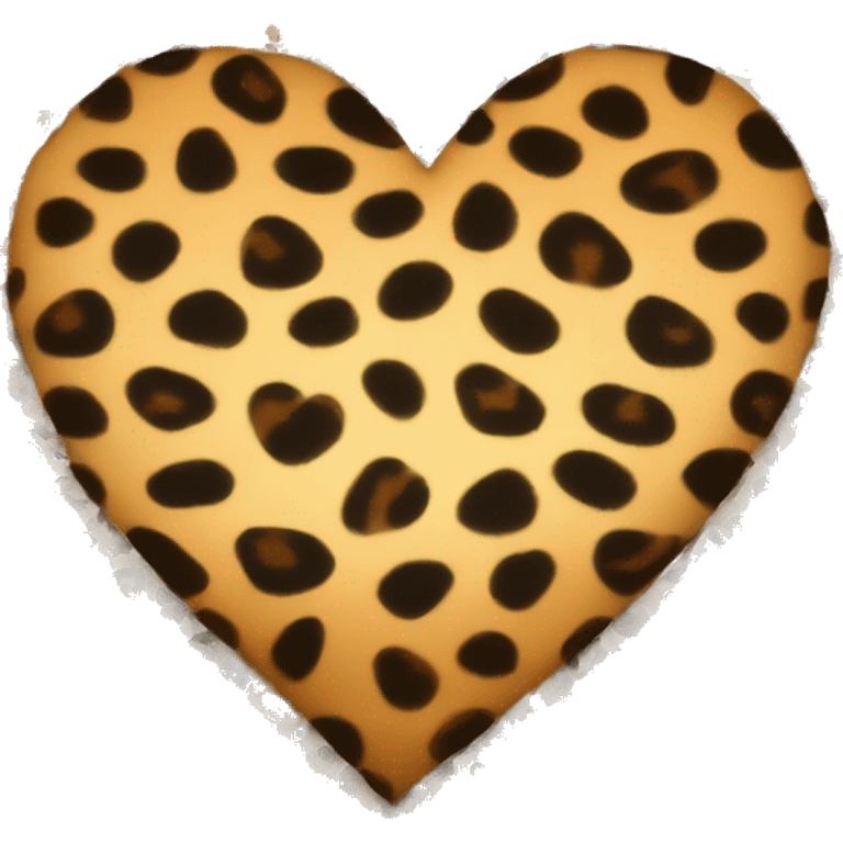 heart with leopard print emoji