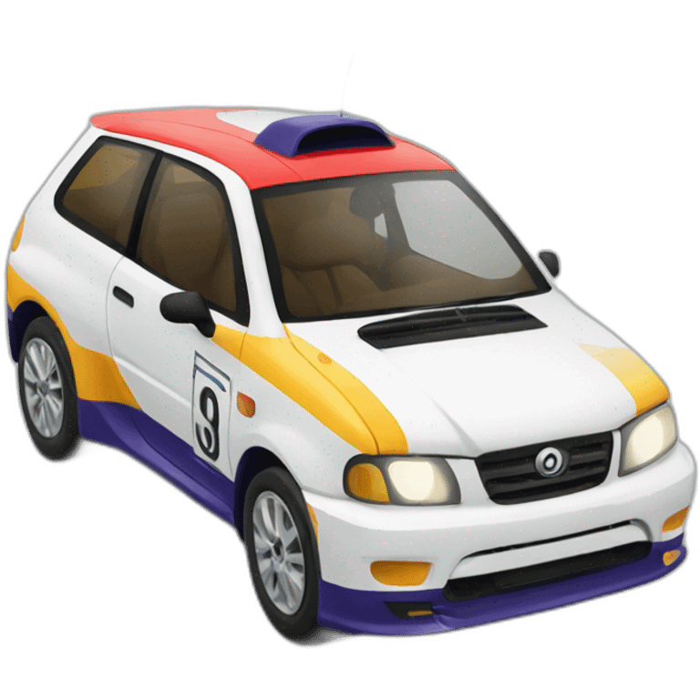 Rallye car emoji