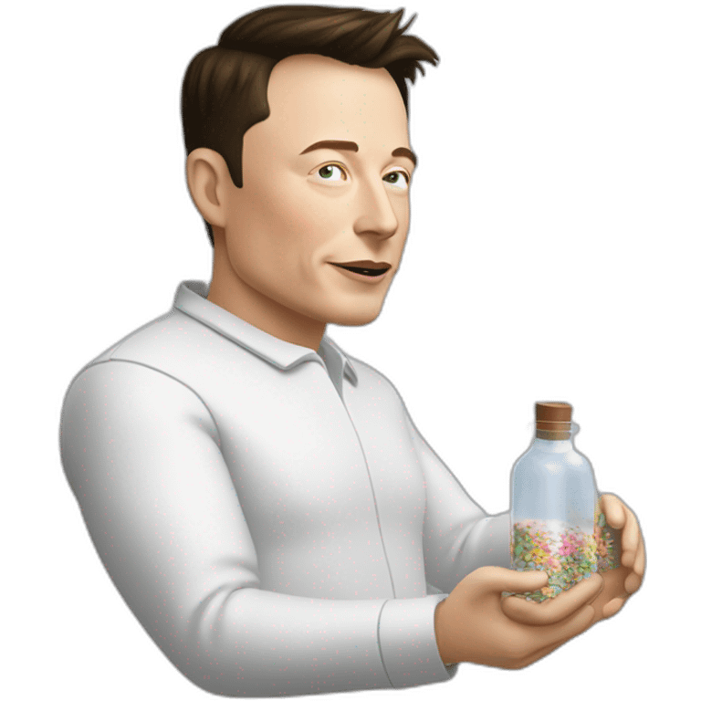 elon musk doing drugs, for educational purposes only, inclusiveness and positive, LGTBQ+ emoji