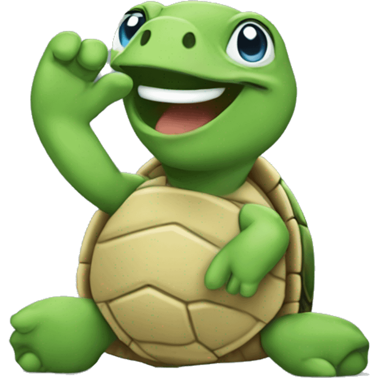 Turtle saluting  emoji