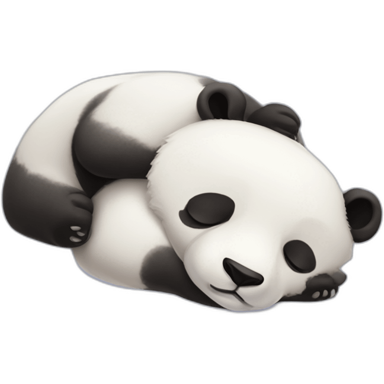 Panda bear spleeping cute emoji