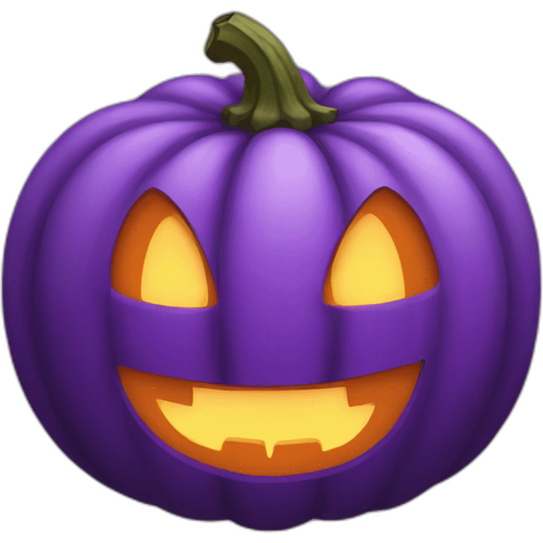 purple pumpkin emoji