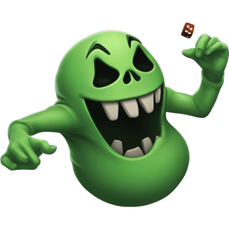 Oogie boogie rolling dice emoji