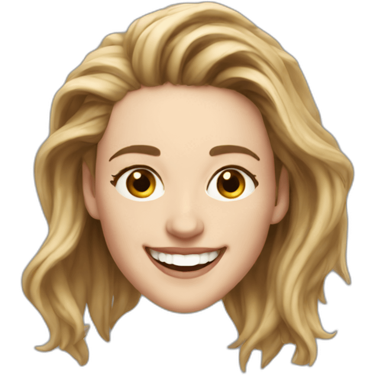 Kristen Stewart profile laughing emoji