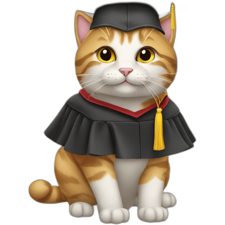 cat with graduation hat emoji