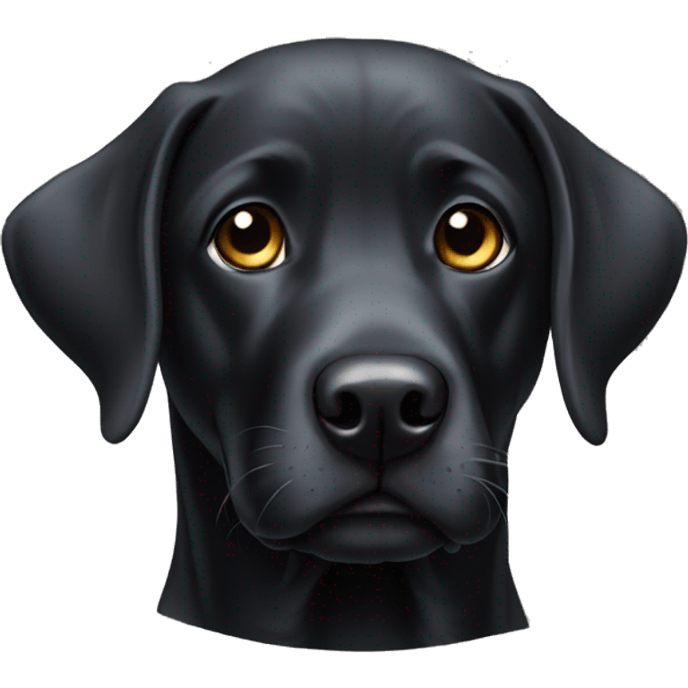 Labrador negro emoji