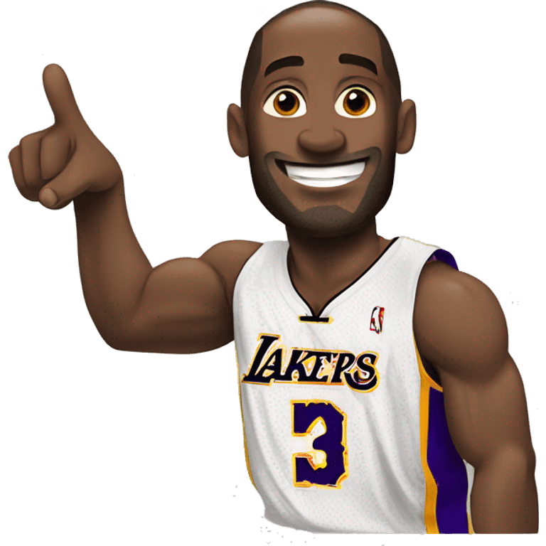 Kobe Bryant pointing left emoji