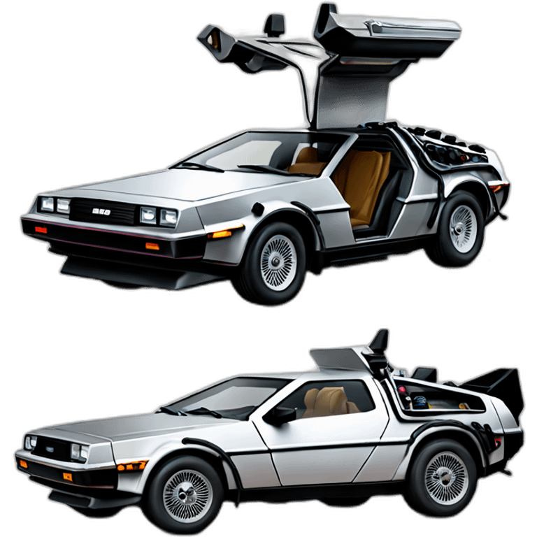 Delorean Time machine emoji