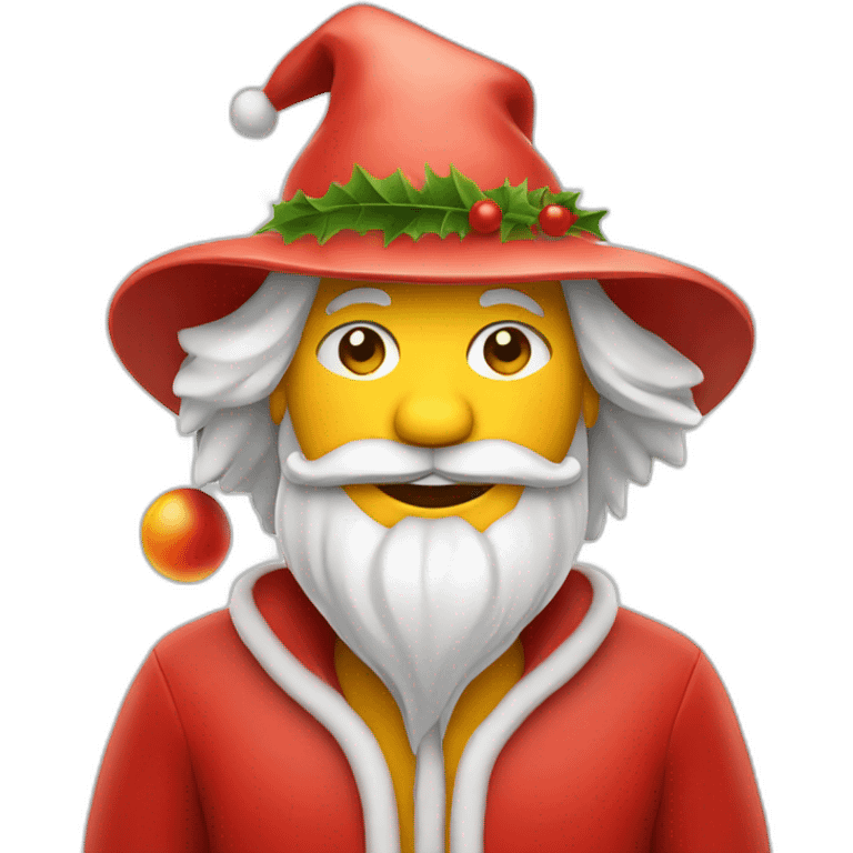 santa with sun hat emoji