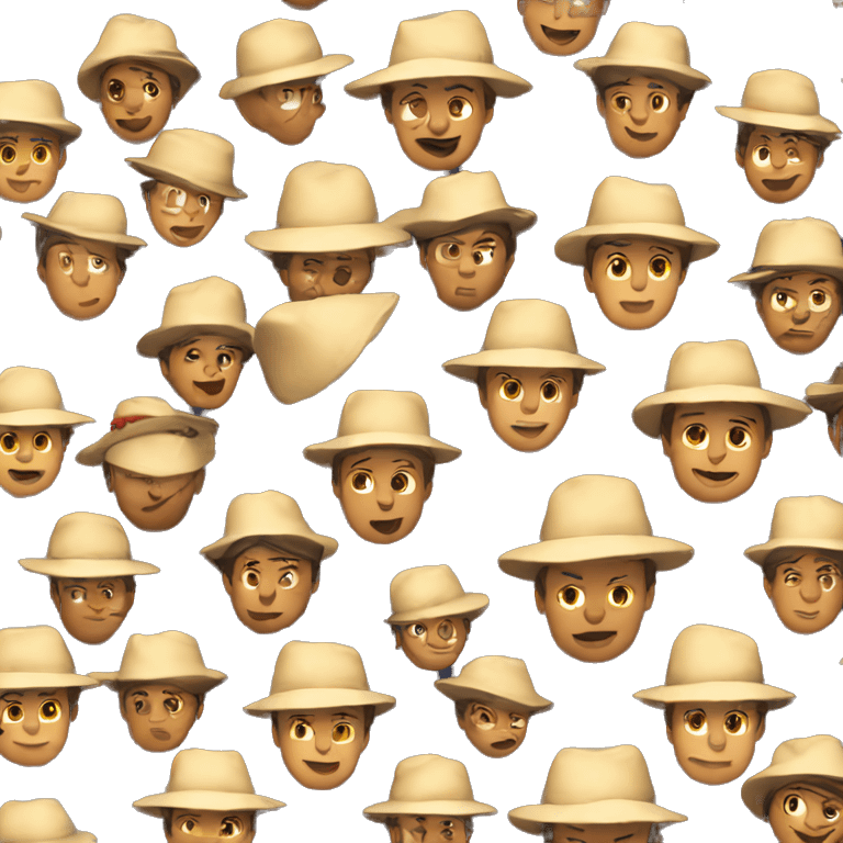 People with hat emoji