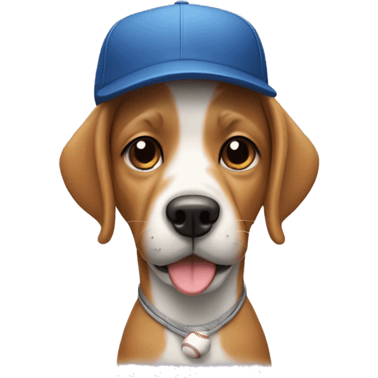 dog with skate and baseball cap emoji