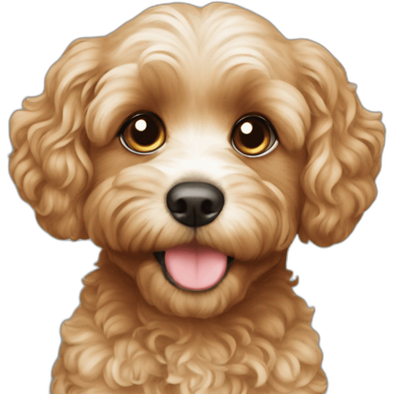 cavapoo girl white mouth emoji