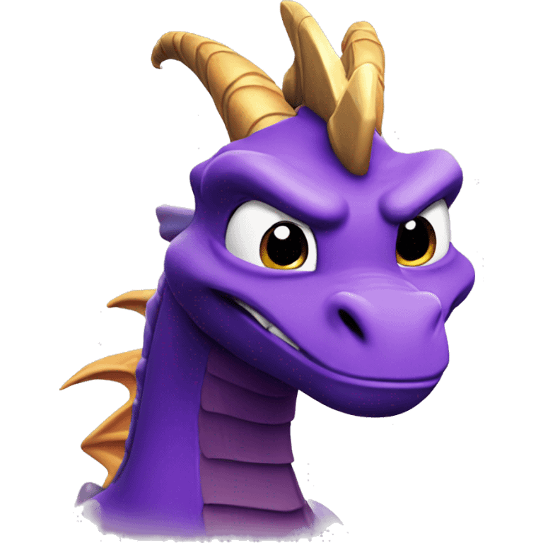 Spyro smirking  emoji