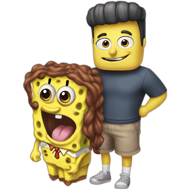 ariana grande and spongebob emoji