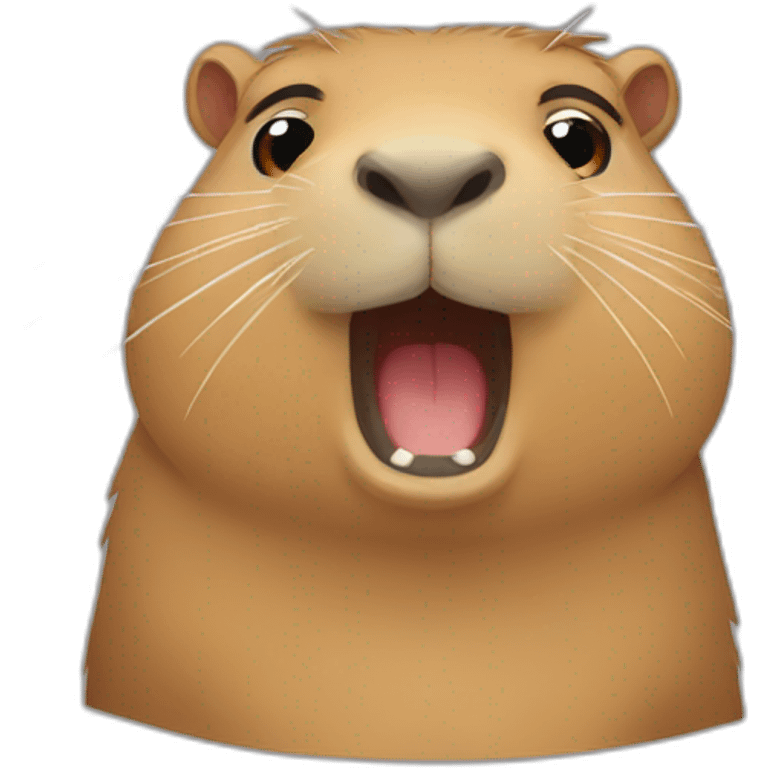 Capybara cry and sad emoji