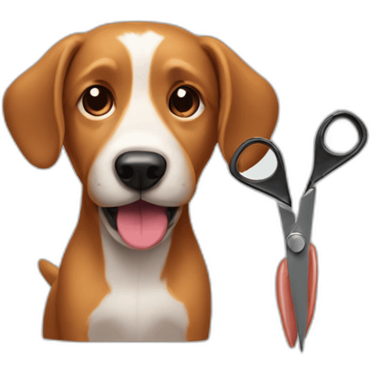 Dog + Sausage + Scissors emoji