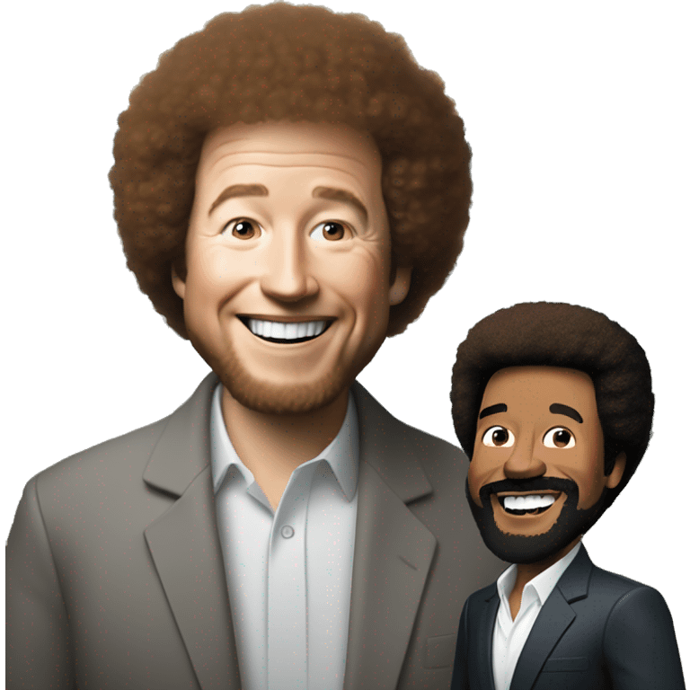 bob ross with elon musk emoji