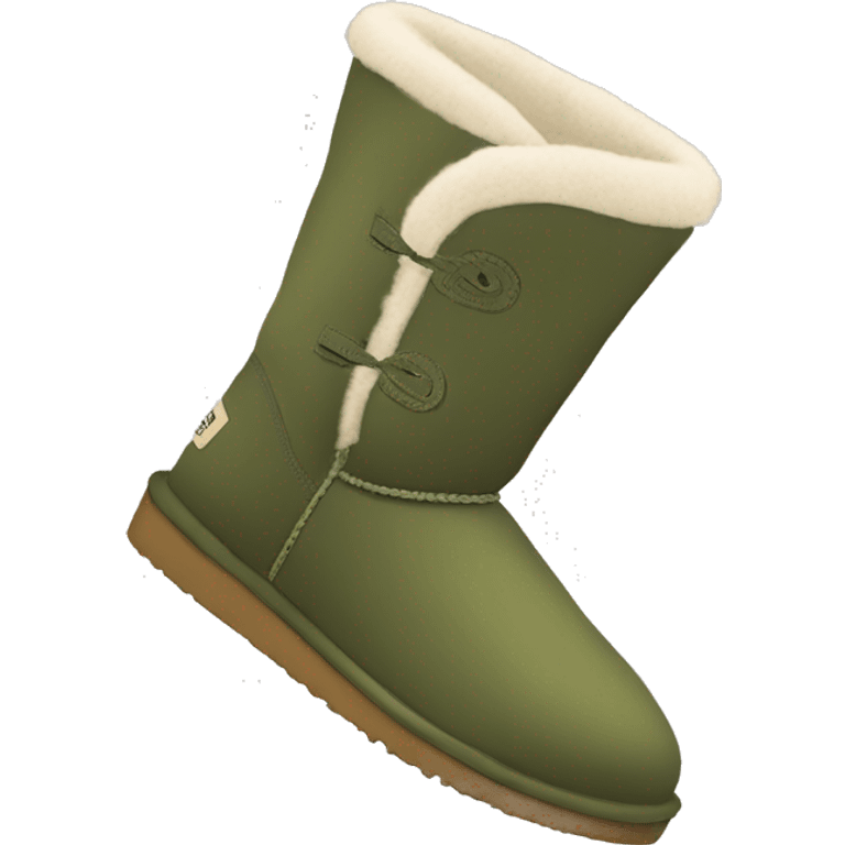 Khaki green Ugg boots emoji