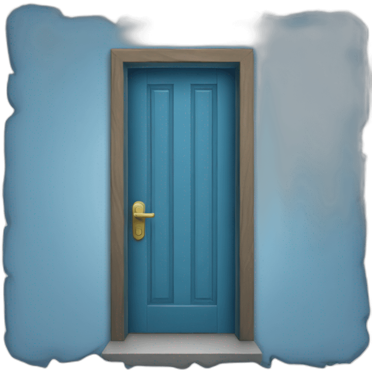 Blue door-badge emoji