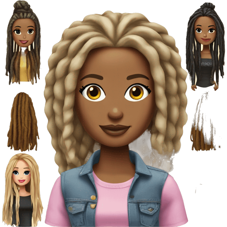 Barbie with dreads emoji