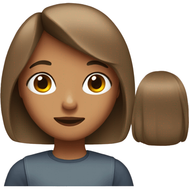 girl with bob emoji