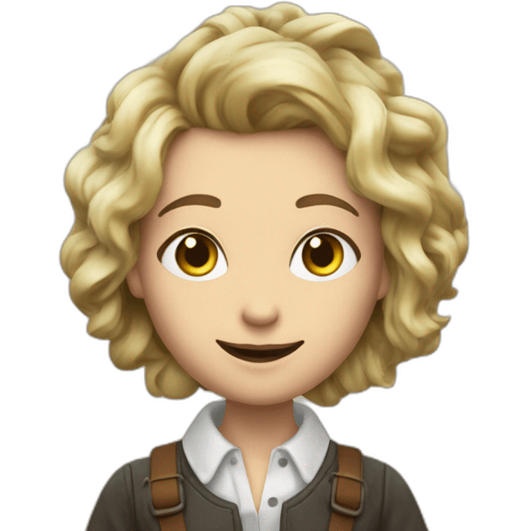 eva elfie buvant une biére emoji