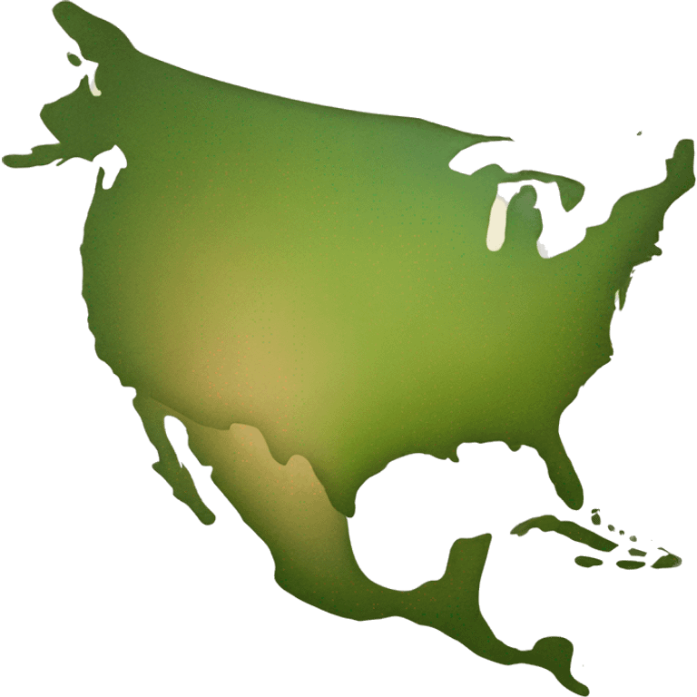 Map of Nord america emoji