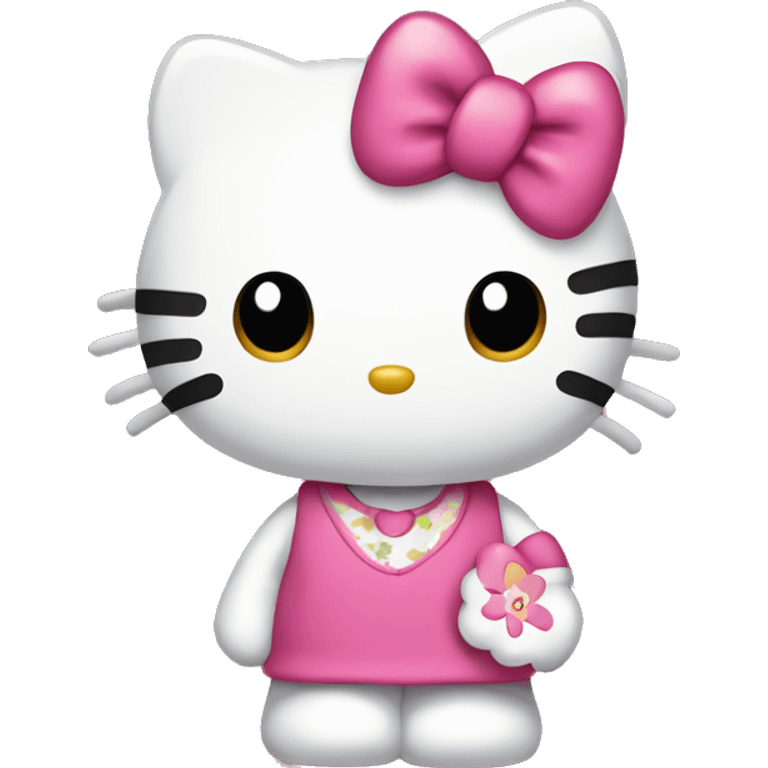 hello kitty with year emoji