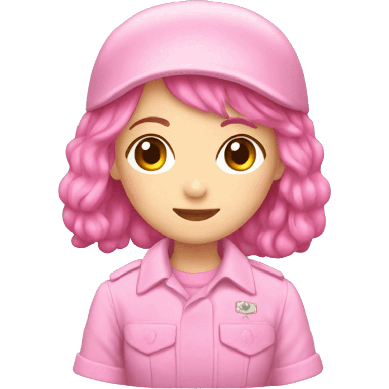 Pink hasagawa army jeep girls  emoji