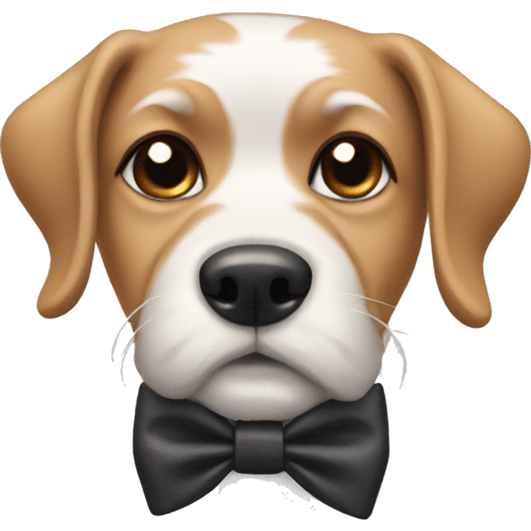 Dog wearing a bow tie  emoji